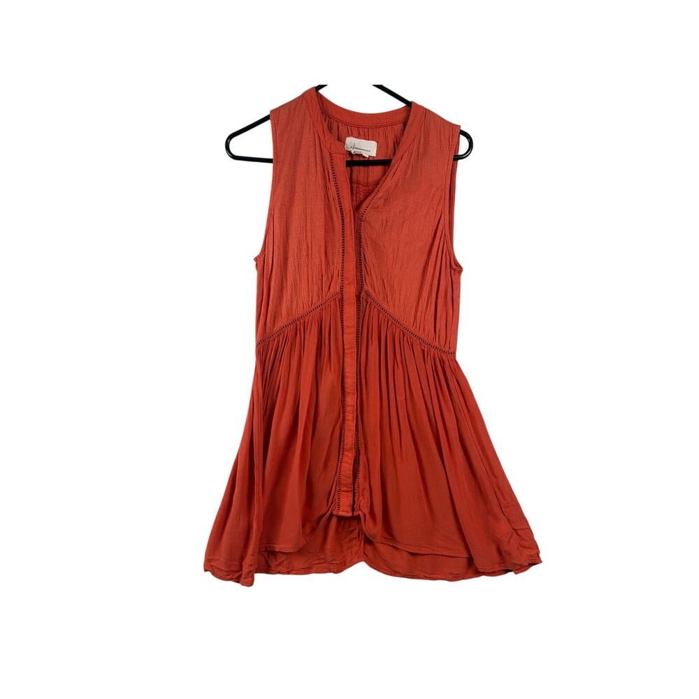 Anthropologie Nia Button-Up Tunic | Sleeveless | Size XS - Boho